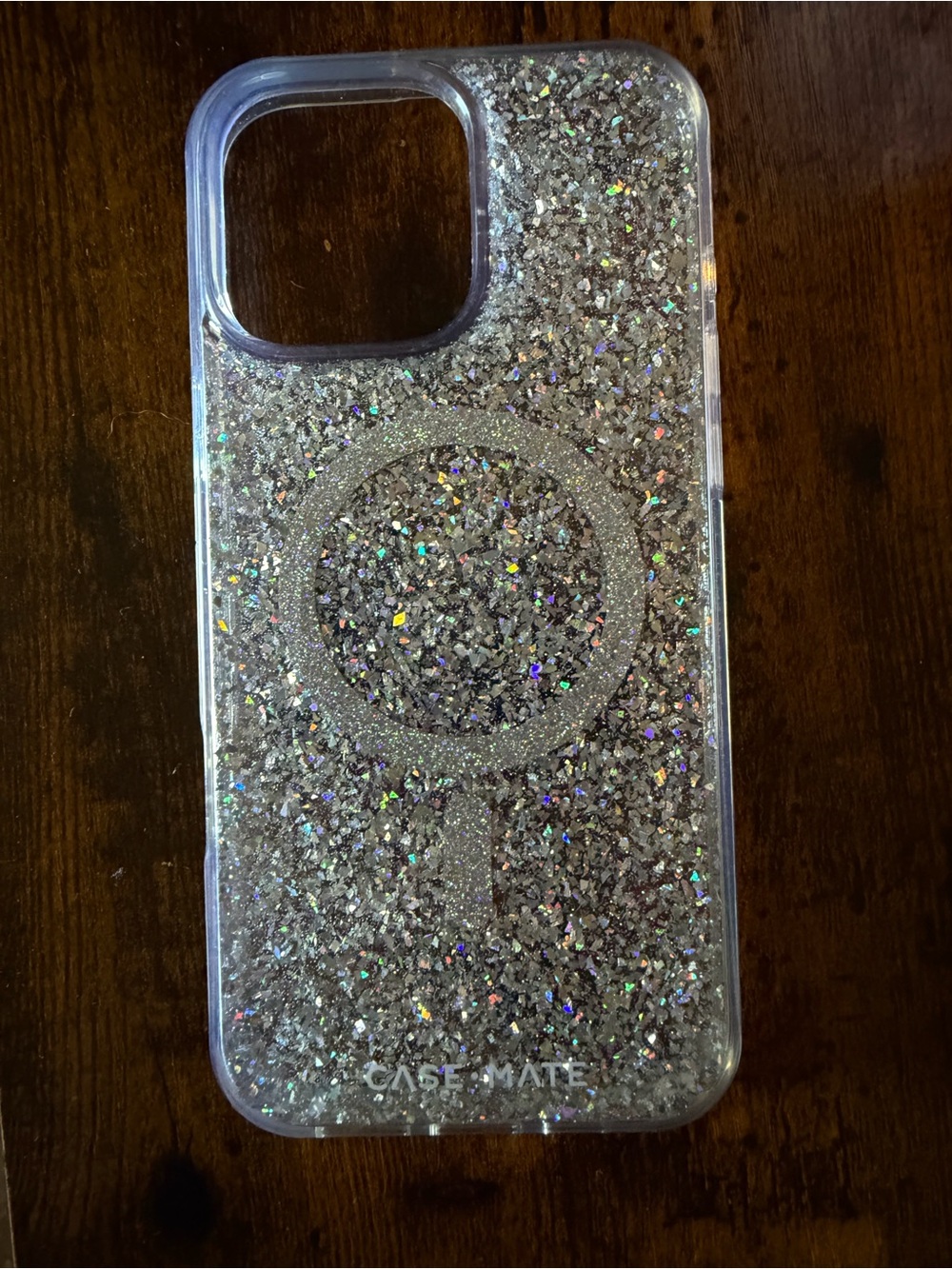 case-mate Silver Glitter MagSafe iPhone Case